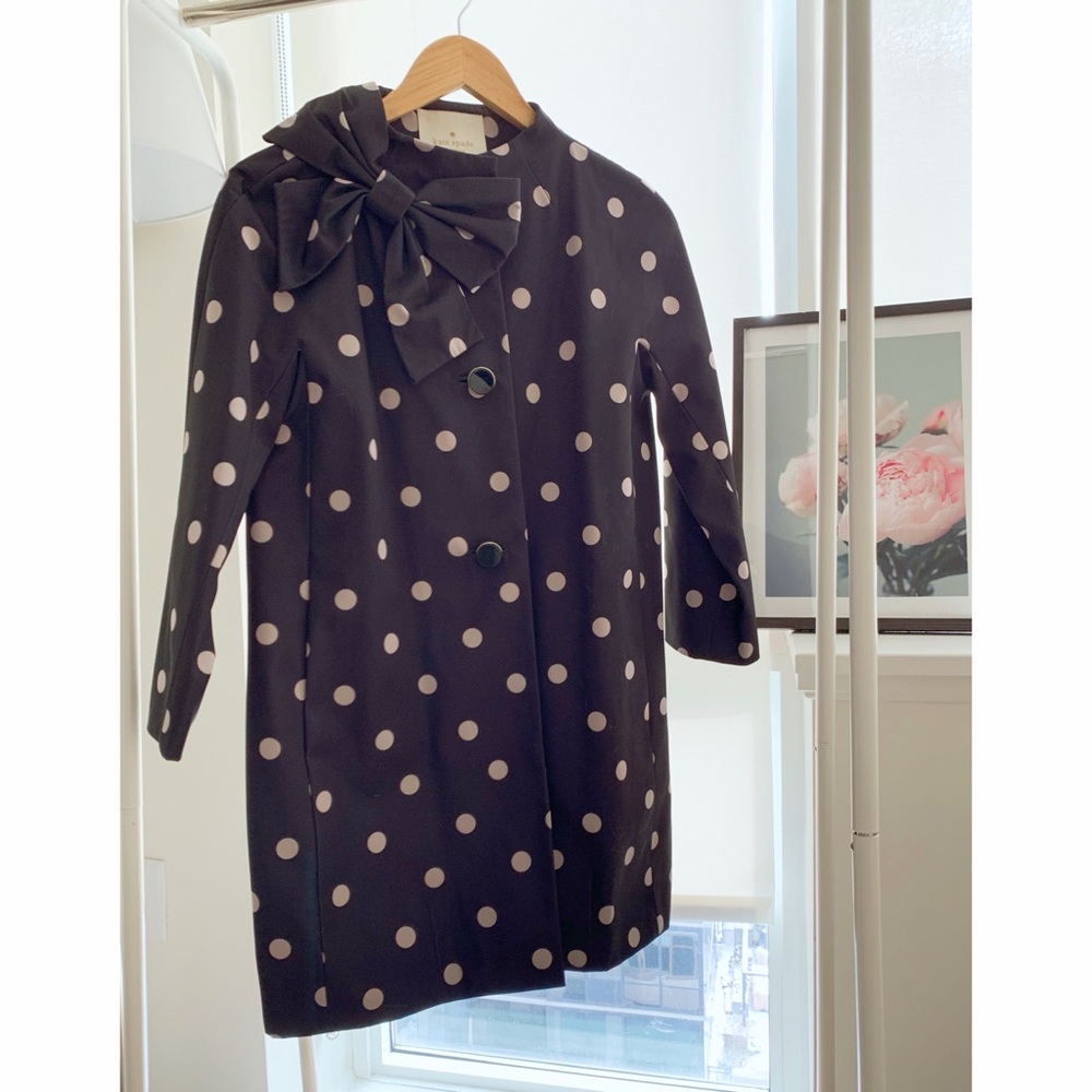 Kate Spade Polka Dot Coat XS